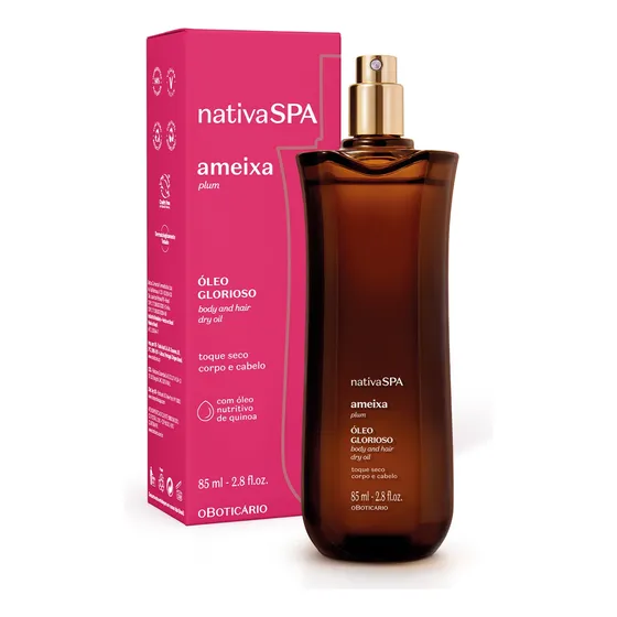 Óleo Multifuncional Glorioso Nativa Spa Ameixa 85ml