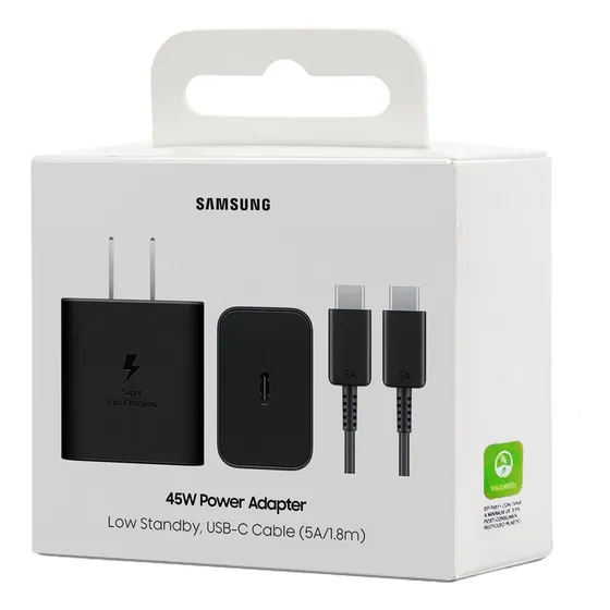 Cargador Samsung 45w Pd Con Cable Usb-c 1.8m (versión 2025)