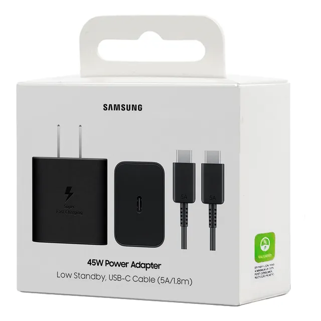 Cargador Samsung 45w Pd Con Cable Usb-c 1.8m (versión 2025)