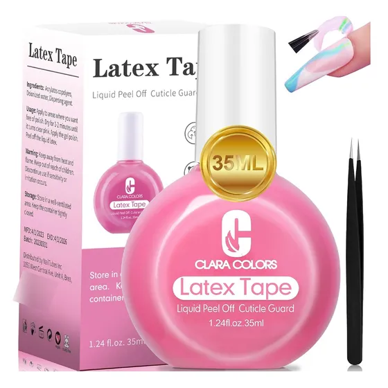 Clara Colors Látex Líquido Para Uñas, Barrera De Efecto 35ml
