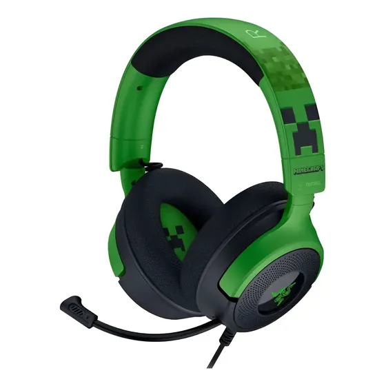 Audifono Razer Kraken V4 X Minecraft Edition, Verde