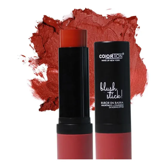 Rubor En Barra Colorton Blush Stick Con Ah+ Colágeno Tono Del Maquillaje 8 Toasty