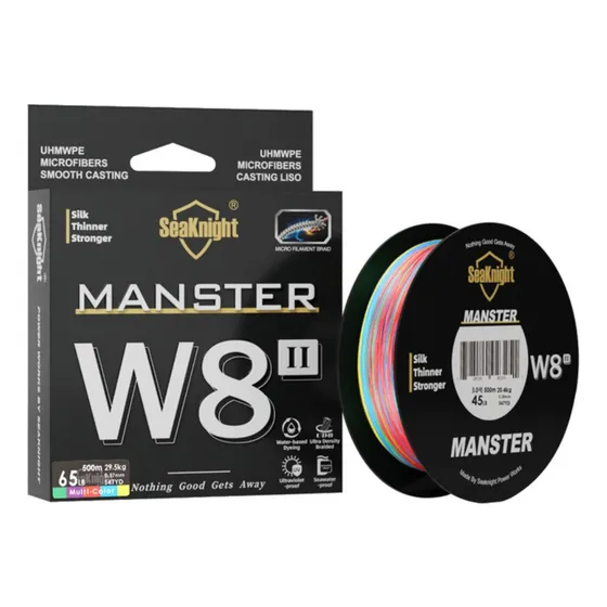 Linha Multifilamento 500m 8 Fios Monster 8x Multicolorida