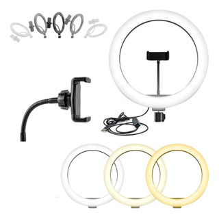 Ring Light Led Profissional 26cm C/ Suporte Celular Selfie Ring Light Led Profissional 26cm C/ Suporte Celular Selfie