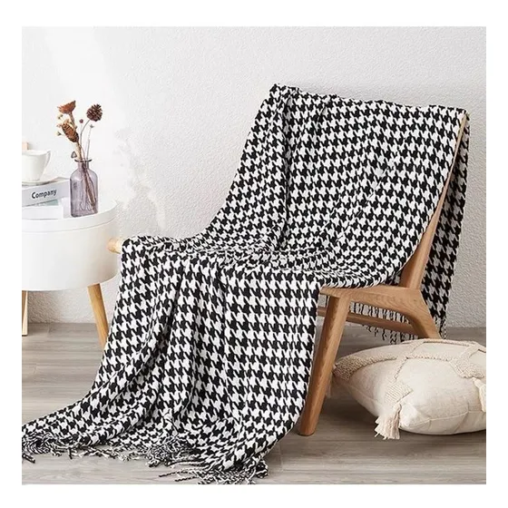 Manta Decorativa Tejida Para Sillon Piecera Cama