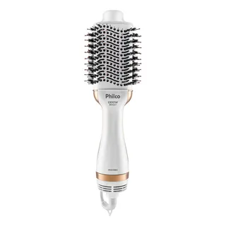 Escova Secadora De Cabelos Philco Pes09bg 1300w 3 Temperaturas Bivolt Cor Branca E Dourada Escova Secadora De Cabelos Philco Pes09bg 1300w 3 Temperaturas Bivolt Cor Branca E Dourada