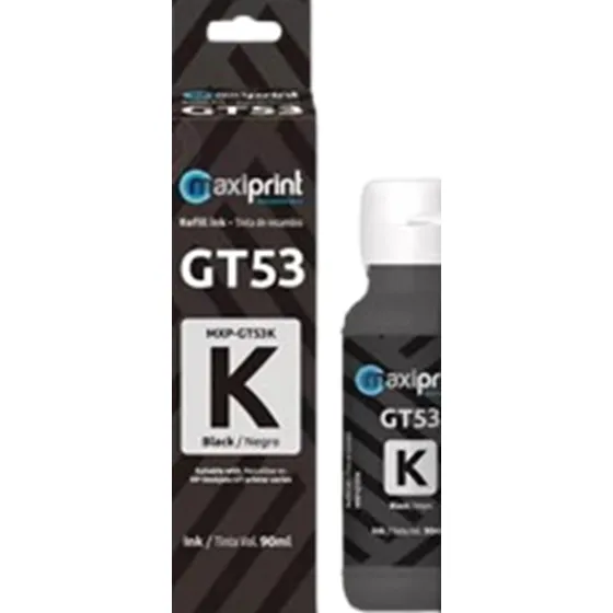 Tinta Maxiprint Gt52 Gt53 Liquida Hp 70ml Negra / Colores