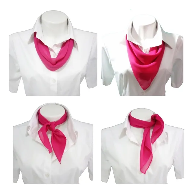 Kit 7 Lenços Uniformes Campanha Outubro Rosa Pink 50 X 50
