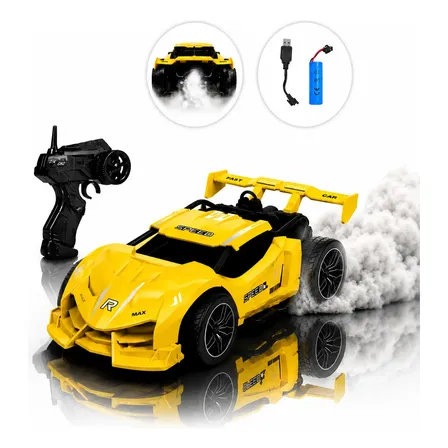Carrinho Controle Remoto Recarregável Drift Solta Fumaça Sortido