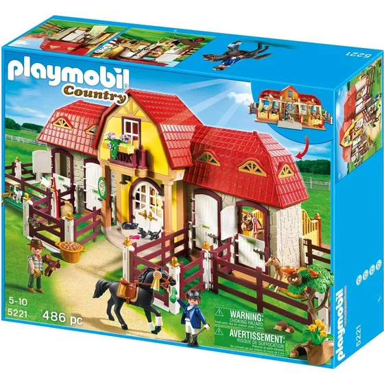 Playmobil Country 5221 Granja De Ponis Con Establo