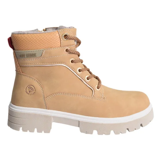 Borcego Mujer Lady Stork Vicky Cierre Lateral Taco Bajo Moda