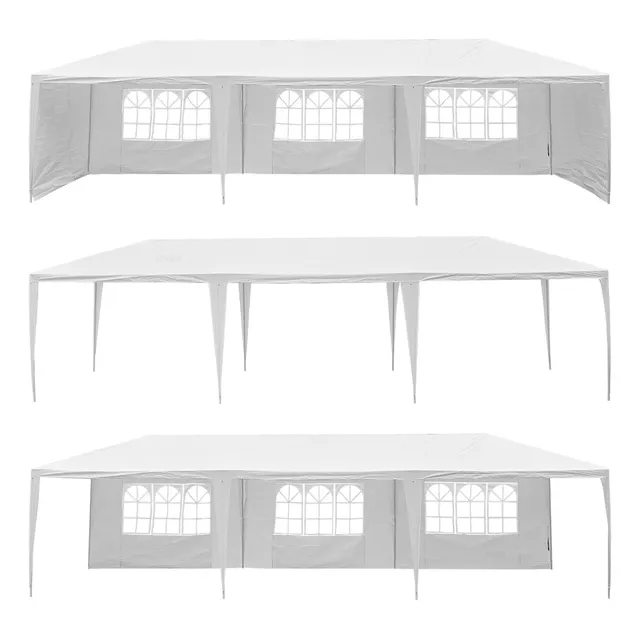 Toldo 3 m x9 m Armable Impermeable Color Blanco Stanew 39ZP