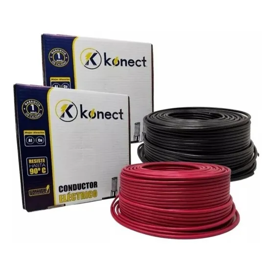 Kit 2 Cable Eléctrico Cca Calibre 12 100 Metros