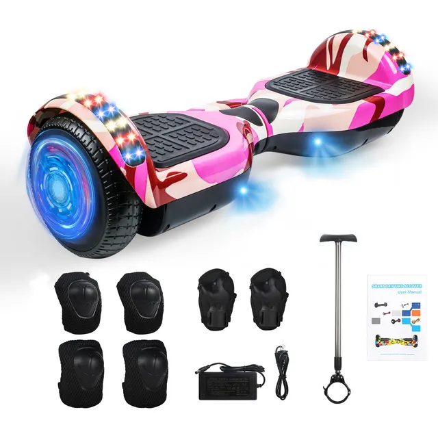 Patineta Eléctrico Rosa Hoverboard Bluetooth 7 For Child