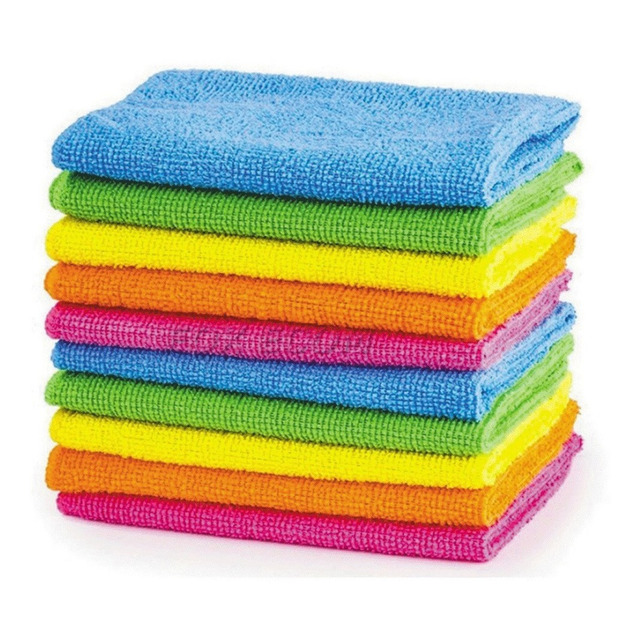 Kit 10 Flanela Microfibra Limpa Vidro Pia Pano Multiuso Tipo Kit 10 Flanela Microfibra Limpa Vidro Pia Pano Multiuso Tipo