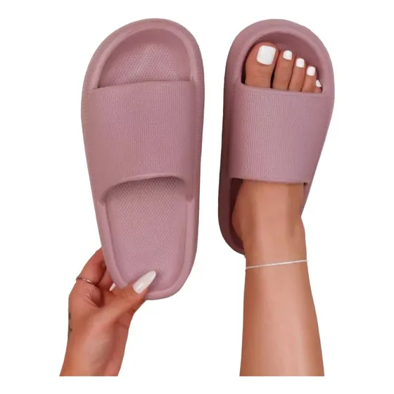 Chanclas Sandalias Goma Color Rosa Vieja Talla 39-40