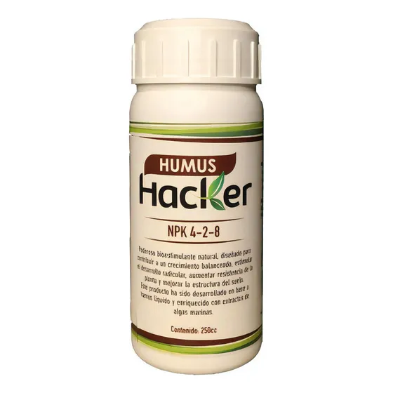 Humus Hacker Humus Líquido Enriquecido. Concentrado 250cc