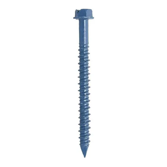 Tornillo Para Concreto De 1/4 X 2 - 3/4 Azul 75 Piezas