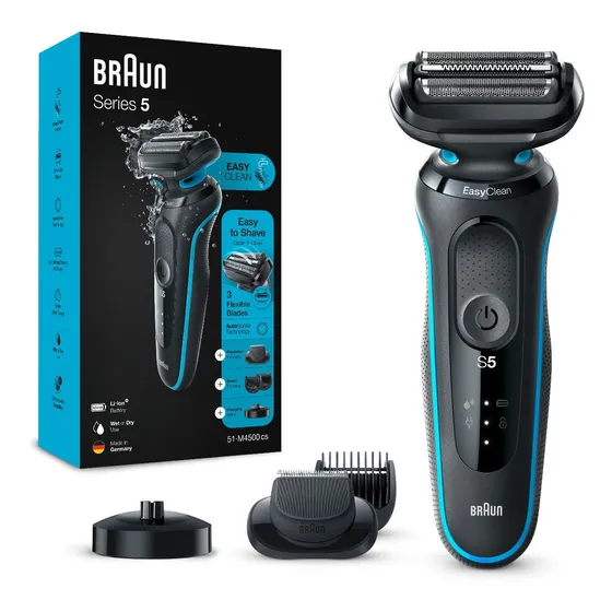 Máquina Afeitadora Eléctrica Braun Series 5, 51-m4500 Barba Color Negro