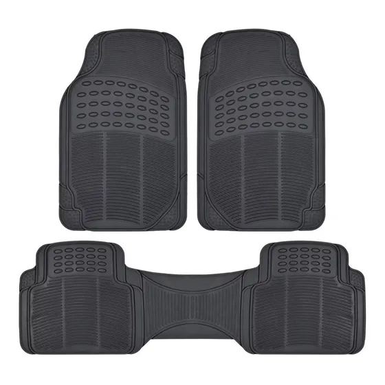 Cubre Alfombra Auto Pesada Universal 3 Piezas Pvc Oregon