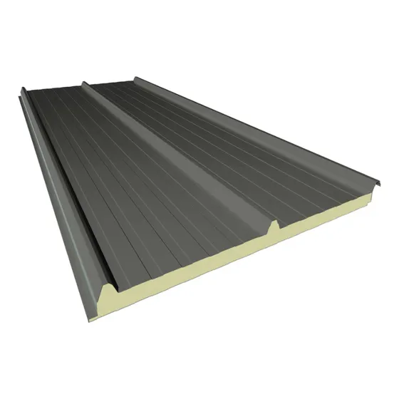 Chapa Isopanel Trapezoidal Poliuretano 50mm Gris