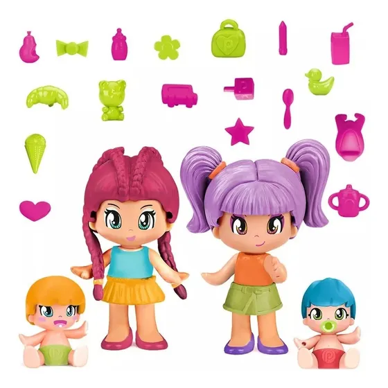 Muñecas Pinypon  4 Figuras Y Accesorios Original Famosa