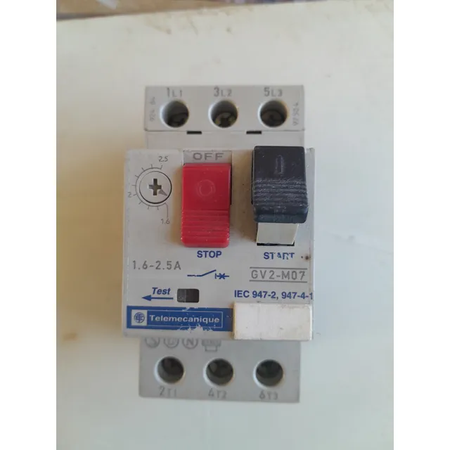 Guarda Motor  3ph Telemaquine  Gv2-07 10 Polos 400w Riel Din