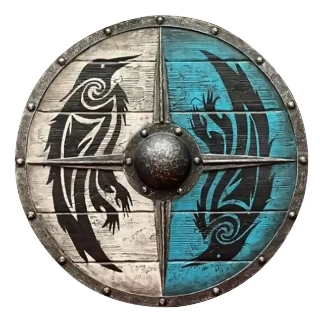 Madera Del Escudo Medieval Decoración Del Escudo Medieval Ju