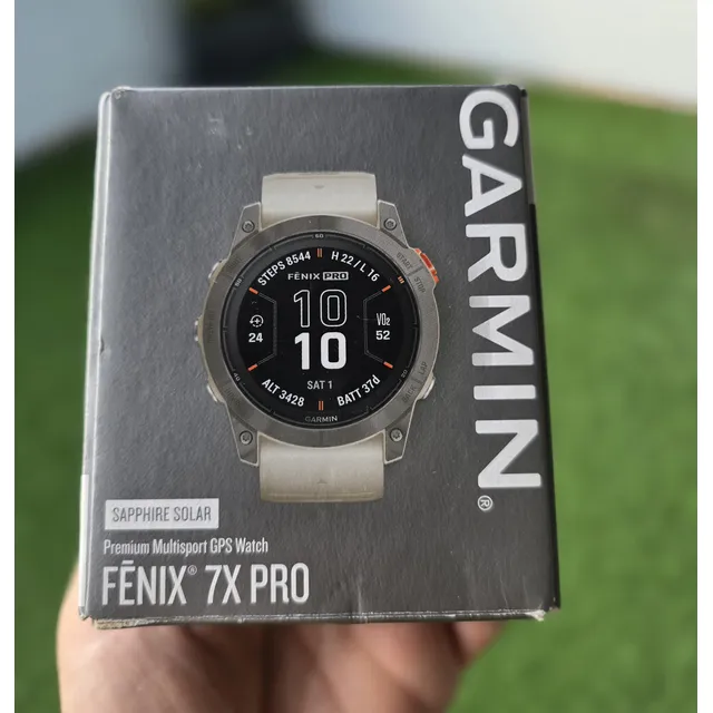 Reloj Garmin Fenix 7x Pro Sapphire Solar , Bisel Naranja