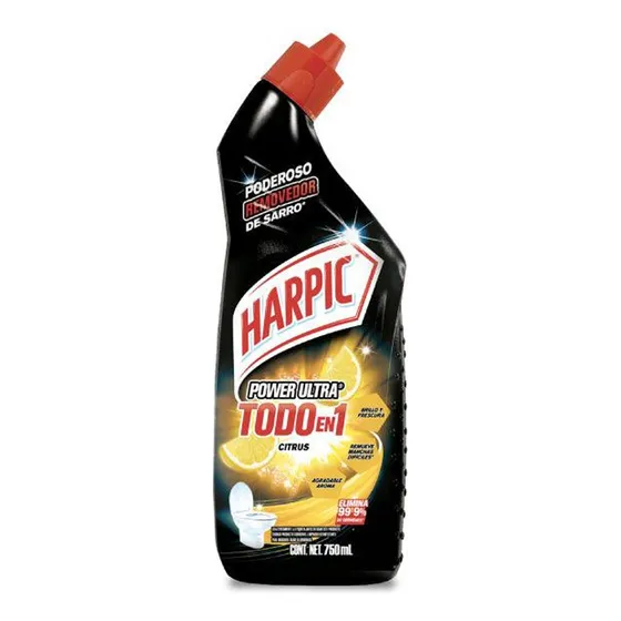 Harpic Limpiador Desinfectante Max Power Wc Citrus 750 Cc