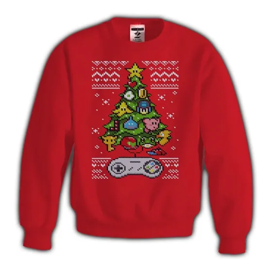 Sudadera Ugly Sweater Nintendo Personajes Mario Smash Navida