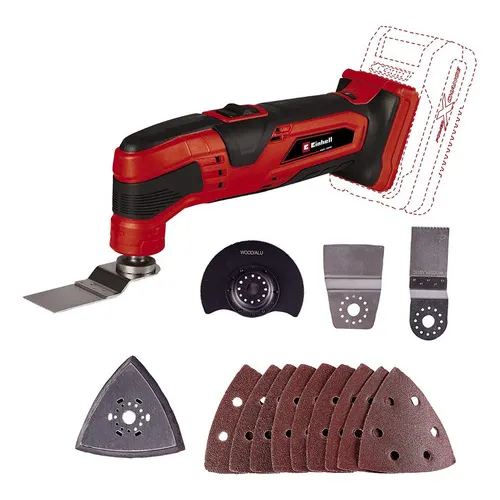 Sierra Multicortadora Oscilante Einhell 18v Madera Metal Plasti Accs Color Rojo Frecuencia 18