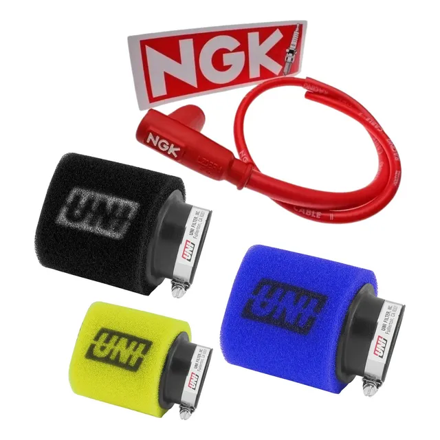 Cable Alta Ngk Alto Rendimiento + Filtro Alto Flujo Uni