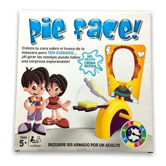Pie Face Juego Tortazo E/caja, Pastelazo, Juego Para Niños 