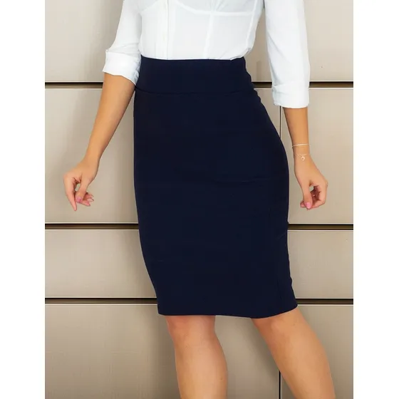 Saia Lápis Midi Moda Evangélica Com Lycra Para Dama Cristã