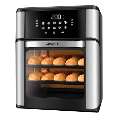 Fritadeira Air Fryer Forno Oven 12l, Mondial, 2200w - Afon-12l-bi