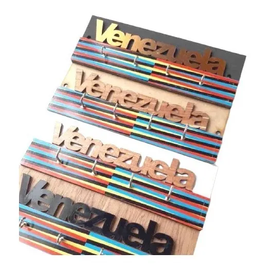 Recuerdo De Venezuela Porta Llaves  En Mdf De 3mm 