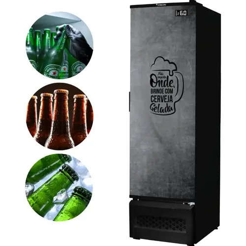 シーイヤーパブェ Cervejeira 569 L Porta Cega Preta Happy Hour Ccv355 Imbera