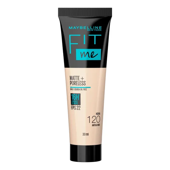 Base Líquida Fit Me Matte FPS 22 Cor 120 Maybelline NY