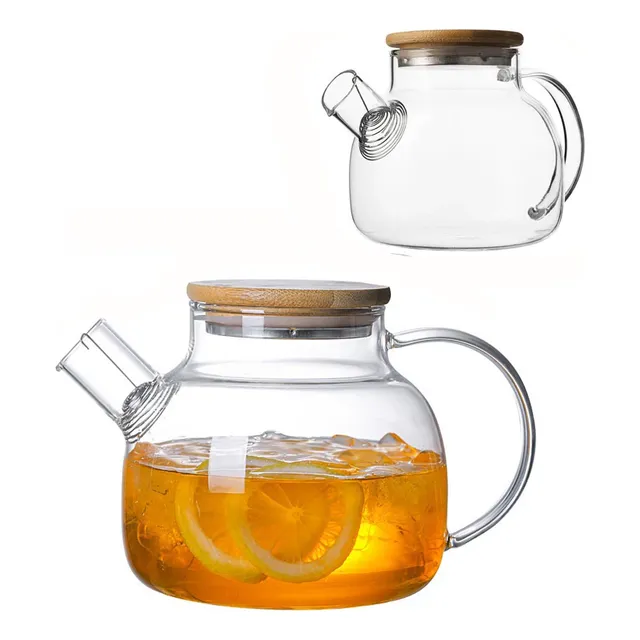 1000 Ml Tetera Vidrio Borosilicato Resistente Calor/frío