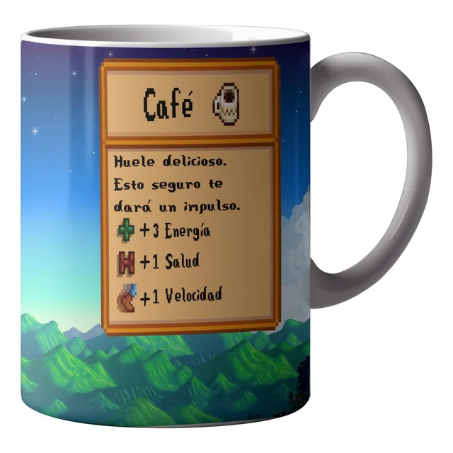 Taza Stardew Valley Café Skills 330 Ml