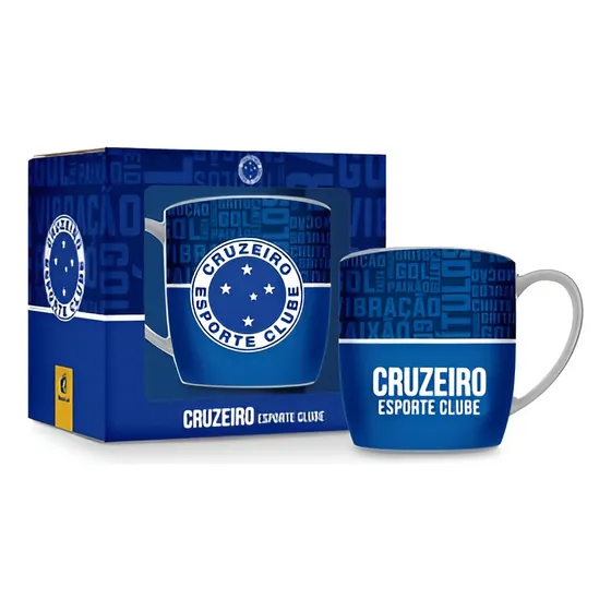 Caneca De Porcelana Time De Futebol 300ml Licenciada Oficial