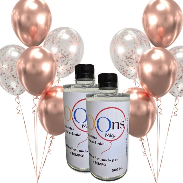 2 Colas 500ml Cada Para Grudar Confetes (balloons Migui)