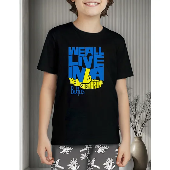 Camiseta Infantil The Beatles Yellow Submarine Show Paul