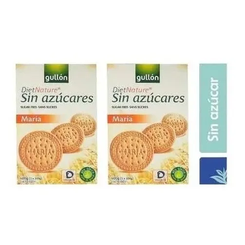 2 Cajas Galletas María Gullón Sin Azúcar 400g
