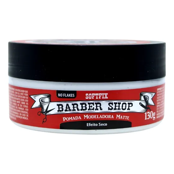 Pomada Modeladora Matte Barber Shop Softfix Efeito Seco 130g