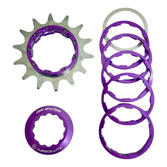 Cog Single Speed Grau Absolute Brutus 14 Dentes Pa Bike Roxo