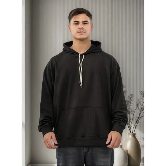 Canguro Overzised Darlon Frizado Baron Blonde Hombre