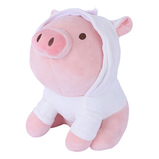 Miniso Peluche De Cerdito Sentado Con Capucha De Unicornio Miniso Peluche De Cerdito Sentado Con Capucha De Unicornio