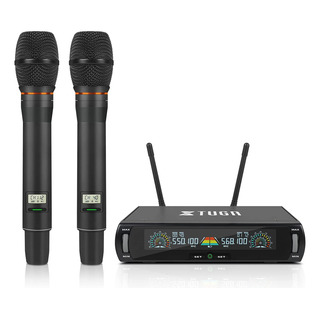 Xtuga U-260 Sistema De Microfono Inalambrico Uhf De 2x100... Xtuga U-260 Sistema De Microfono Inalambrico Uhf De 2x100...
